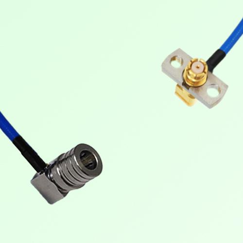 Semi-Flexible Jumper SMP Female Right Angle 2 Hole to QMA Male Right Angle Semi-Flexible Jumper SMP Female Right Angle 2 Hole to QMA Male Right Angle