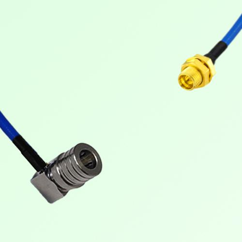 Semi-Flexible Jumper SMP Bulkhead Male to QMA Male Right Angle Semi-Flexible Jumper SMP Bulkhead Male to QMA Male Right Angle