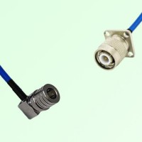 Semi-Flexible Jumper TNC Male 4 Hole 17.5x17.5mm to QMA Male Right Angle Semi-Flexible Jumper TNC Male 4 Hole 17.5x17.5mm to QMA Male Right Angle