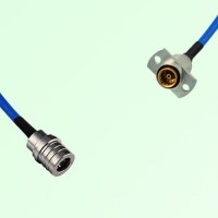Semi-Flexible Jumper SBMA Female 2 Hole Flange Mount to QMA Male Semi-Flexible Jumper SBMA Female 2 Hole Flange Mount to QMA Male