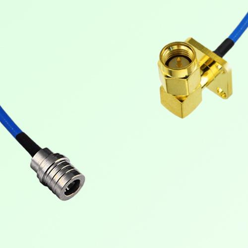 Semi-Flexible Jumper SMA Male Right Angle 4 Hole 12.7x12.7mm to QMA Male Semi-Flexible Jumper SMA Male Right Angle 4 Hole 12.7x12.7mm to QMA Male