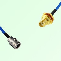 Semi-Flexible Jumper SMA Bulkhead Female with O-Ring to QMA Male Semi-Flexible Jumper SMA Bulkhead Female with O-Ring to QMA Male