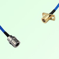 Semi-Flexible Jumper SMB Female 2 Hole Flange Mount to QMA Male Semi-Flexible Jumper SMB Female 2 Hole Flange Mount to QMA Male
