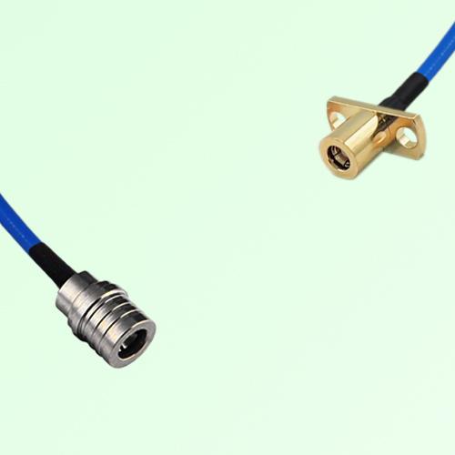 Semi-Flexible Jumper SMB Female 2 Hole Flange Mount to QMA Male Semi-Flexible Jumper SMB Female 2 Hole Flange Mount to QMA Male