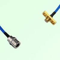 Semi-Flexible Jumper SMP Female 2 Hole Flange Mount to QMA Male Semi-Flexible Jumper SMP Female 2 Hole Flange Mount to QMA Male