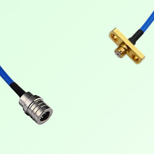 Semi-Flexible Jumper SMP Female 2 Hole Flange Mount to QMA Male Semi-Flexible Jumper SMP Female 2 Hole Flange Mount to QMA Male