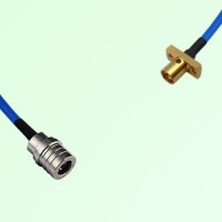 Semi-Flexible Jumper SMP Male 2 Hole Flange Mount to QMA Male Semi-Flexible Jumper SMP Male 2 Hole Flange Mount to QMA Male