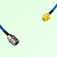 Semi-Flexible Jumper SMP Bulkhead Male to QMA Male Semi-Flexible Jumper SMP Bulkhead Male to QMA Male