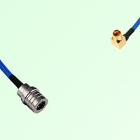 Semi-Flexible Jumper SMP Male Right Angle to QMA Male Semi-Flexible Jumper SMP Male Right Angle to QMA Male