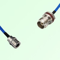 Semi-Flexible Jumper TNC Front Mount Bulkhead Female with O-Ring to QMA Male Semi-Flexible Jumper TNC Front Mount Bulkhead Female with O-Ring to QMA Male