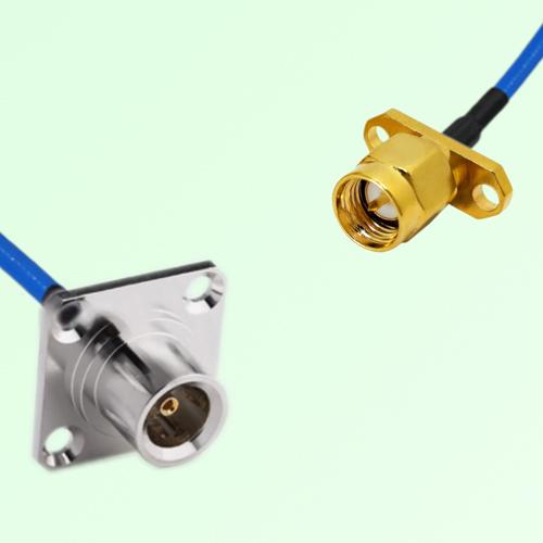 Semi-Flexible Jumper SMA Male 2 Hole to QN Female 4 Hole 25x25mm