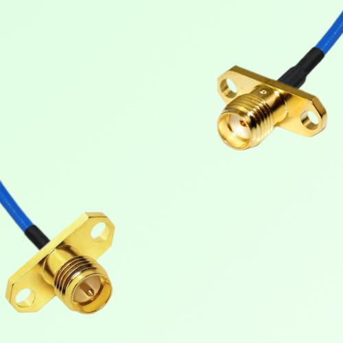 Semi-Flexible Jumper SMA Female 2 Hole to RP SMA Female 2 Hole