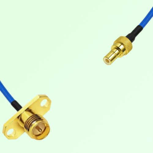 Semi-Flexible Jumper SMB Male to RP SMA Female 2 Hole Flange Mount Semi-Flexible Jumper SMB Male to RP SMA Female 2 Hole Flange Mount