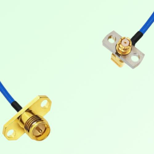 Semi-Flexible Jumper SMP Female Right Angle 2 Hole to RP SMA Female 2 Hole Semi-Flexible Jumper SMP Female Right Angle 2 Hole to RP SMA Female 2 Hole