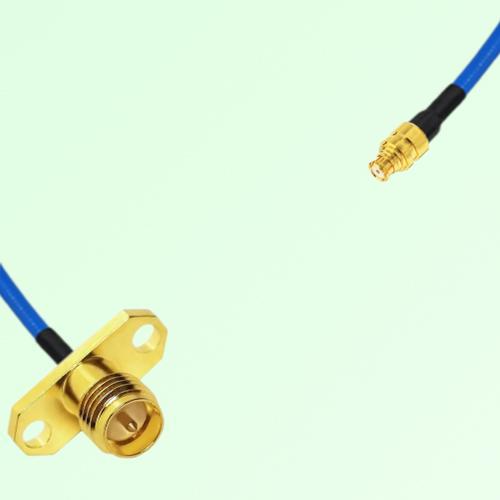 Semi-Flexible Jumper SMP Female to RP SMA Female 2 Hole Flange Mount Semi-Flexible Jumper SMP Female to RP SMA Female 2 Hole Flange Mount