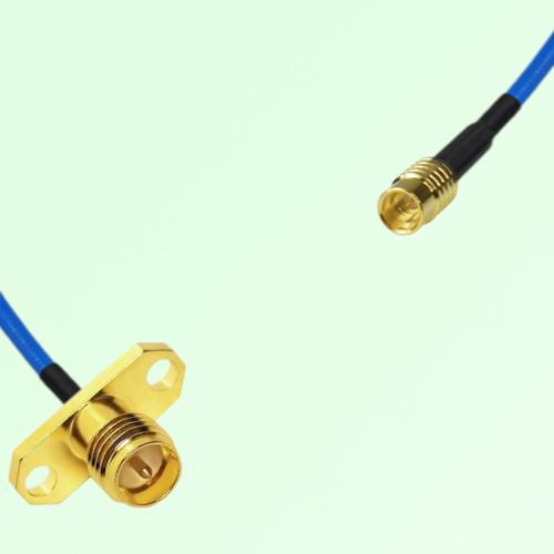 Semi-Flexible Jumper SMP Male to RP SMA Female 2 Hole Flange Mount Semi-Flexible Jumper SMP Male to RP SMA Female 2 Hole Flange Mount