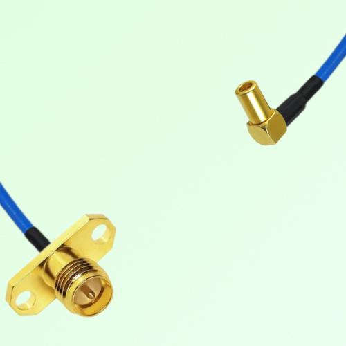 Semi-Flexible Jumper SSMB Female Right Angle to RP SMA Female 2 Hole