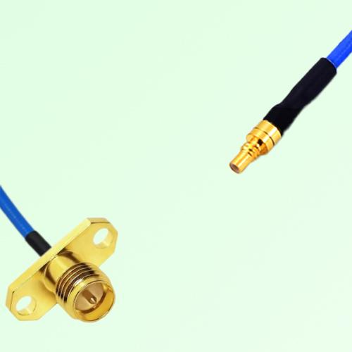 Semi-Flexible Jumper SSMC Male to RP SMA Female 2 Hole Flange Mount Semi-Flexible Jumper SSMC Male to RP SMA Female 2 Hole Flange Mount