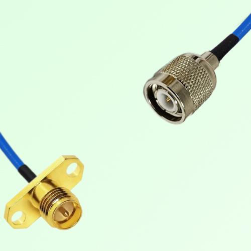 Semi-Flexible Jumper TNC Male to RP SMA Female 2 Hole Flange Mount Semi-Flexible Jumper TNC Male to RP SMA Female 2 Hole Flange Mount