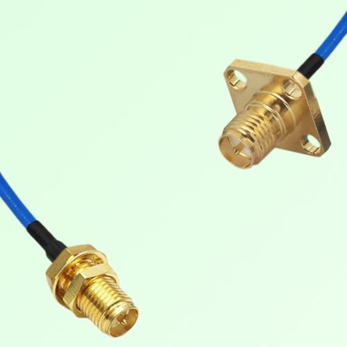 Semi-Flexible Jumper RP SMA Female 4 Hole 12.7x12.7mm to RP SMA Bulkhead Female Semi-Flexible Jumper RP SMA Female 4 Hole 12.7x12.7mm to RP SMA Bulkhead Female