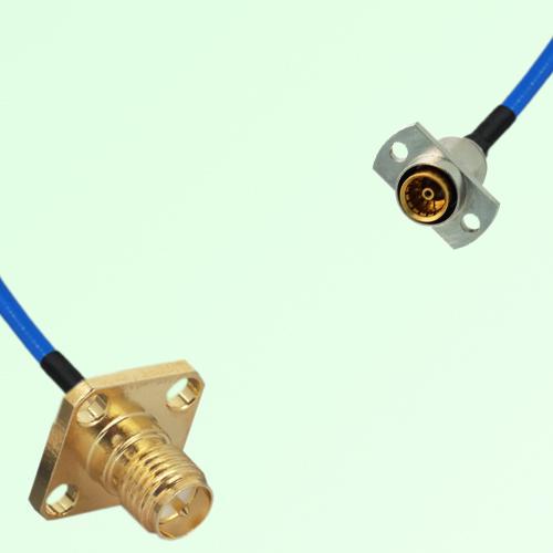 Semi-Flexible Jumper SBMA Female 2 Hole to RP SMA Female 4 Hole 12.7x12.7mm Semi-Flexible Jumper SBMA Female 2 Hole to RP SMA Female 4 Hole 12.7x12.7mm