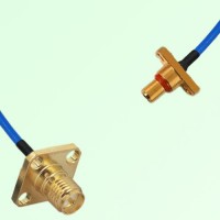 Semi-Flexible Jumper SBMA Male 2 Hole to RP SMA Female 4 Hole 12.7x12.7mm