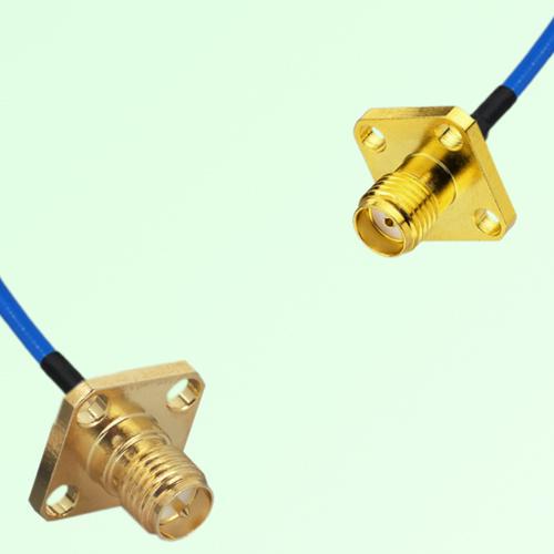 Semi-Flexible Jumper SMA Female 4 Hole 12.7mm to RP SMA Female 4 Hole 12.7mm
