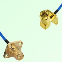 Semi-Flexible Jumper SMA Male Right Angle 4 Hole to RP SMA Female 4 Hole 12.7mm