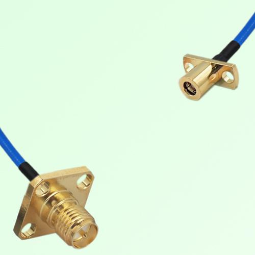 Semi-Flexible Jumper SMB Female 2 Hole to RP SMA Female 4 Hole 12.7x12.7mm