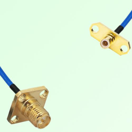 Semi-Flexible Jumper SMB Male 2 Hole to RP SMA Female 4 Hole 12.7x12.7mm