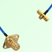 Semi-Flexible Jumper SMP Female 2 Hole to RP SMA Female 4 Hole 12.7x12.7mm