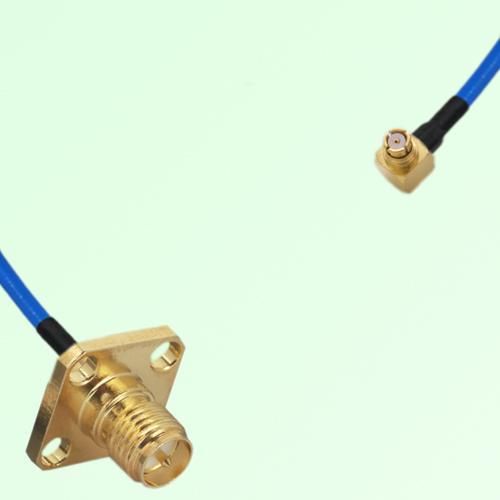 Semi-Flexible Jumper SMP Female Right Angle to RP SMA Female 4 Hole 12.7x12.7mm Semi-Flexible Jumper SMP Female Right Angle to RP SMA Female 4 Hole 12.7x12.7mm
