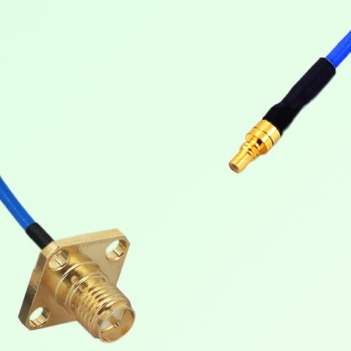 Semi-Flexible Jumper SSMC Male to RP SMA Female 4 Hole Flange Mount 12.7x12.7mm Semi-Flexible Jumper SSMC Male to RP SMA Female 4 Hole Flange Mount 12.7x12.7mm