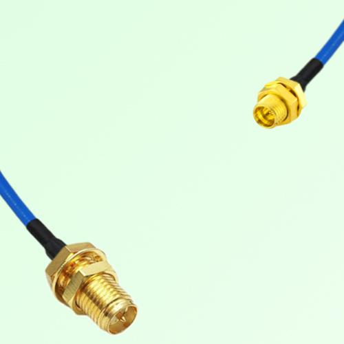 Semi-Flexible Jumper SMP Bulkhead Male to RP SMA Bulkhead Female Semi-Flexible Jumper SMP Bulkhead Male to RP SMA Bulkhead Female