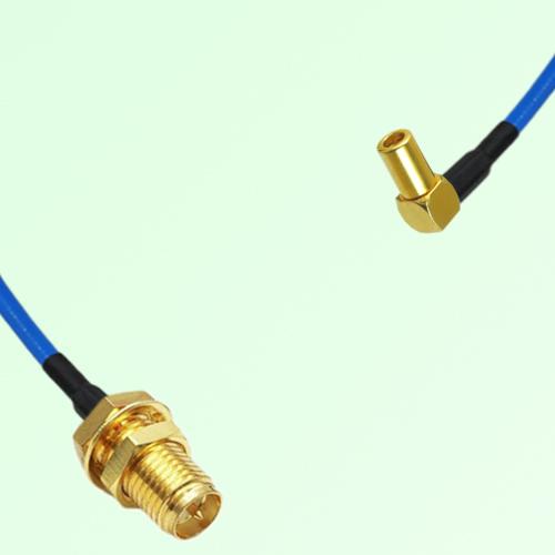 Semi-Flexible Jumper SSMB Female Right Angle to RP SMA Bulkhead Female Semi-Flexible Jumper SSMB Female Right Angle to RP SMA Bulkhead Female