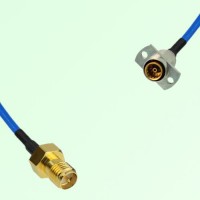 Semi-Flexible Jumper SBMA Female 2 Hole Flange Mount to RP SMA Female Semi-Flexible Jumper SBMA Female 2 Hole Flange Mount to RP SMA Female