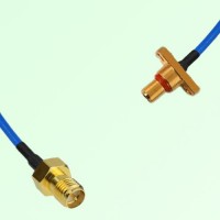 Semi-Flexible Jumper SBMA Male 2 Hole Flange Mount to RP SMA Female Semi-Flexible Jumper SBMA Male 2 Hole Flange Mount to RP SMA Female