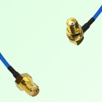 Semi-Flexible Jumper SMA Bulkhead Female Right Angle to RP SMA Female