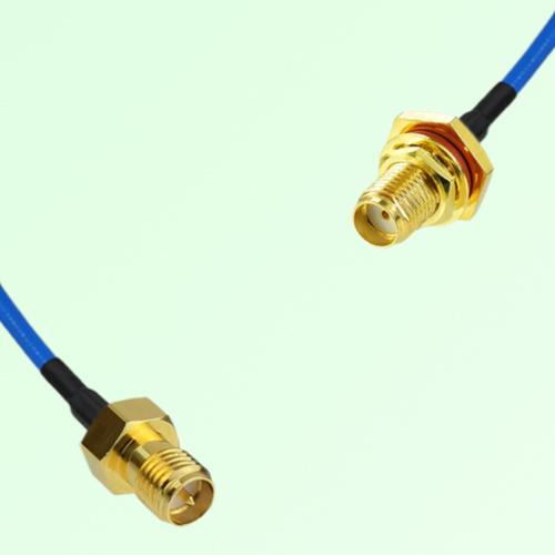 Semi-Flexible Jumper SMA Bulkhead Female with O-Ring to RP SMA Female Semi-Flexible Jumper SMA Bulkhead Female with O-Ring to RP SMA Female