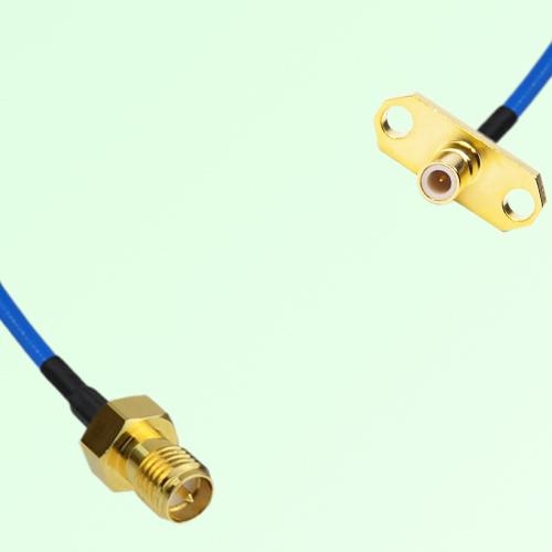 Semi-Flexible Jumper SMB Male 2 Hole Flange Mount to RP SMA Female Semi-Flexible Jumper SMB Male 2 Hole Flange Mount to RP SMA Female
