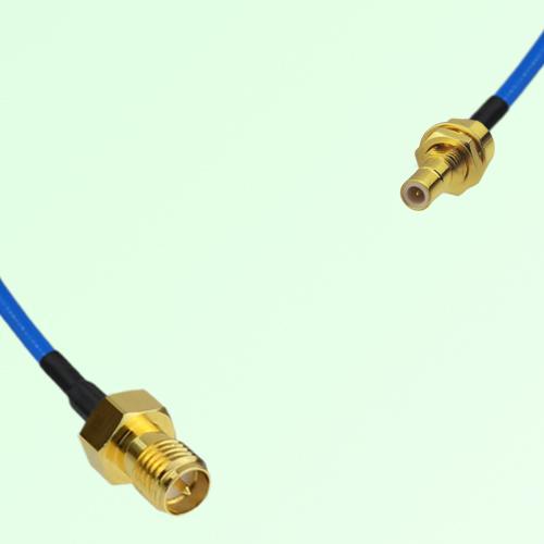 Semi-Flexible Jumper SMB Bulkhead Male to RP SMA Female