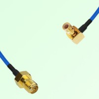 Semi-Flexible Jumper SMB Male Right Angle to RP SMA Female