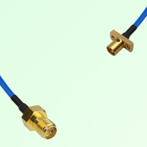 Semi-Flexible Jumper SMP Male 2 Hole Flange Mount to RP SMA Female Semi-Flexible Jumper SMP Male 2 Hole Flange Mount to RP SMA Female