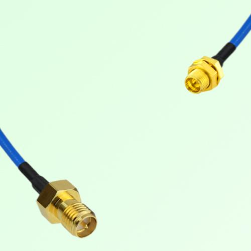 Semi-Flexible Jumper SMP Bulkhead Male to RP SMA Female Semi-Flexible Jumper SMP Bulkhead Male to RP SMA Female