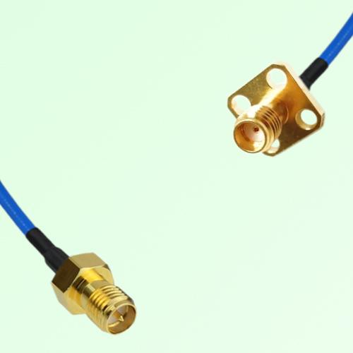 Semi-Flexible Jumper SSMA Female 4 Hole 12.7x12.7mm to RP SMA Female Semi-Flexible Jumper SSMA Female 4 Hole 12.7x12.7mm to RP SMA Female
