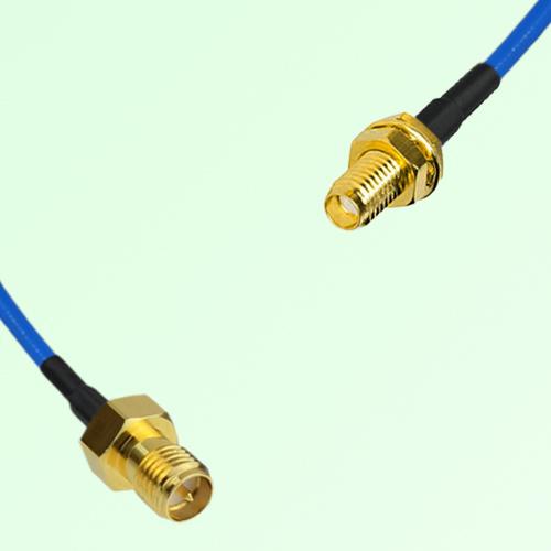 Semi-Flexible Jumper SSMA Bulkhead Female to RP SMA Female