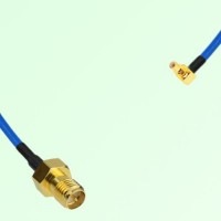 Semi-Flexible Jumper SSMC Male Right Angle to RP SMA Female