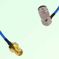 Semi-Flexible Jumper TNC Male Right Angle to RP SMA Female