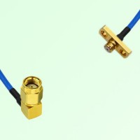 Semi-Flexible Jumper SMP Female 2 Hole Flange Mount to RP SMA Male Right Angle Semi-Flexible Jumper SMP Female 2 Hole Flange Mount to RP SMA Male Right Angle