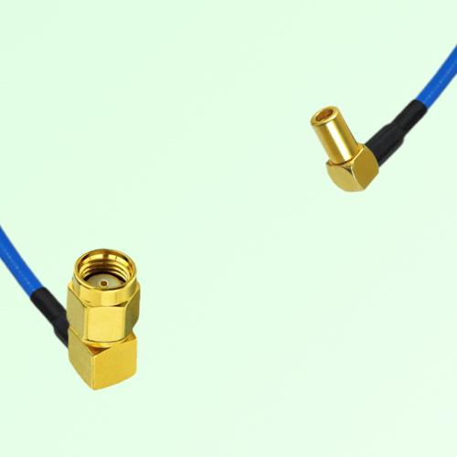 Semi-Flexible Jumper SSMB Female Right Angle to RP SMA Male Right Angle Semi-Flexible Jumper SSMB Female Right Angle to RP SMA Male Right Angle